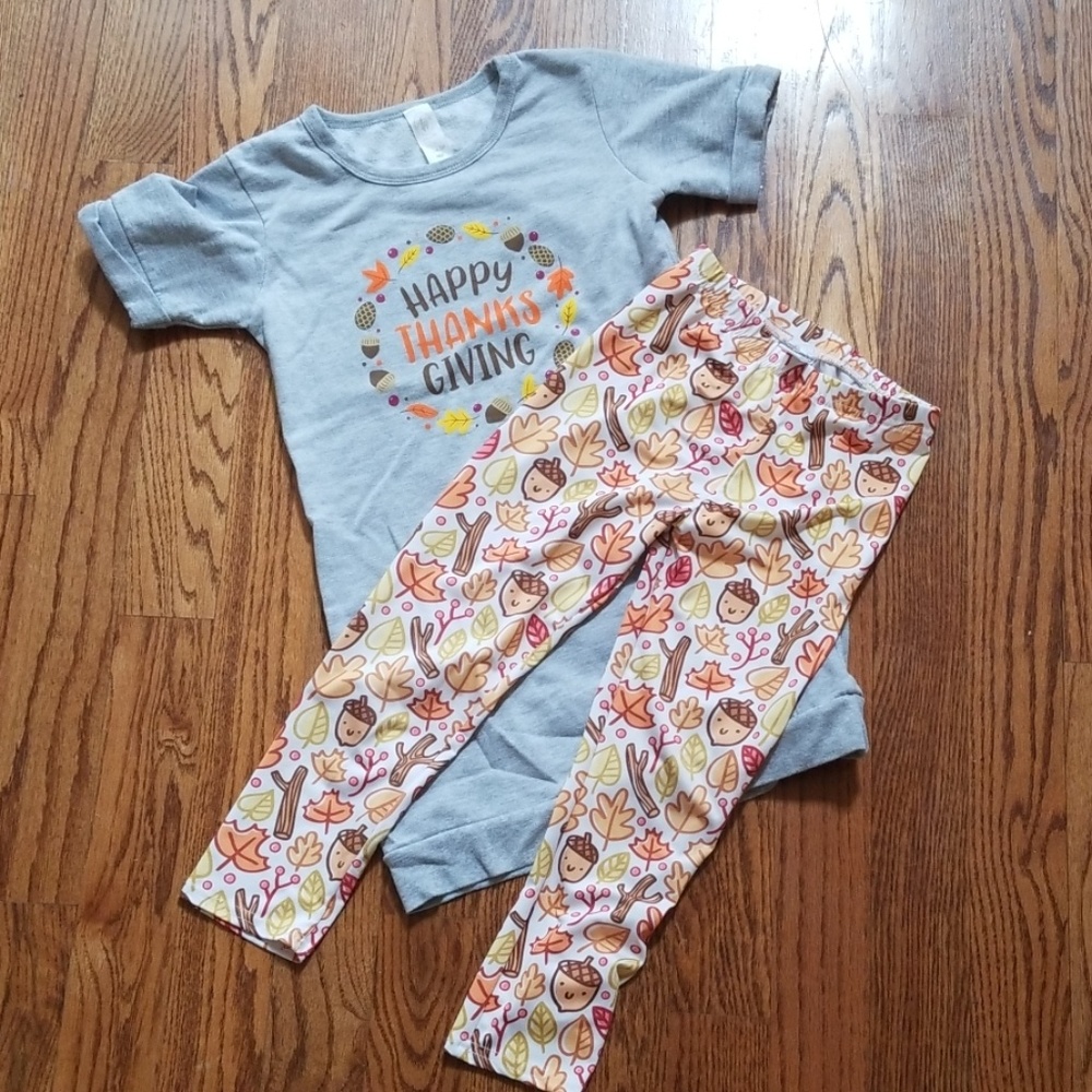 Thanksgiving dress & legging set
